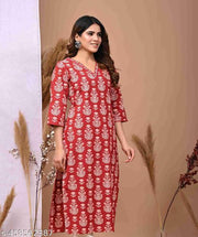 Printed singel kurti