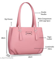Peach Artificial Vegan leather Office & daily use hand bags,  women handbag, Women bags, Ladies bag, ladies purse