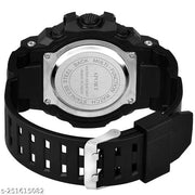 Multicolor Digital Watch ALL MULTI-FUNCTION AVAILABLE ( DATE / TIME / ALARM / LIGHT / DAY ) Illuminated Display Sports Digital Multicolor Dial Black Silicon Strap Men's Watch sporst Watch For Men Boys Watch