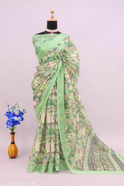 COTTON LILAN SILK SAREE
