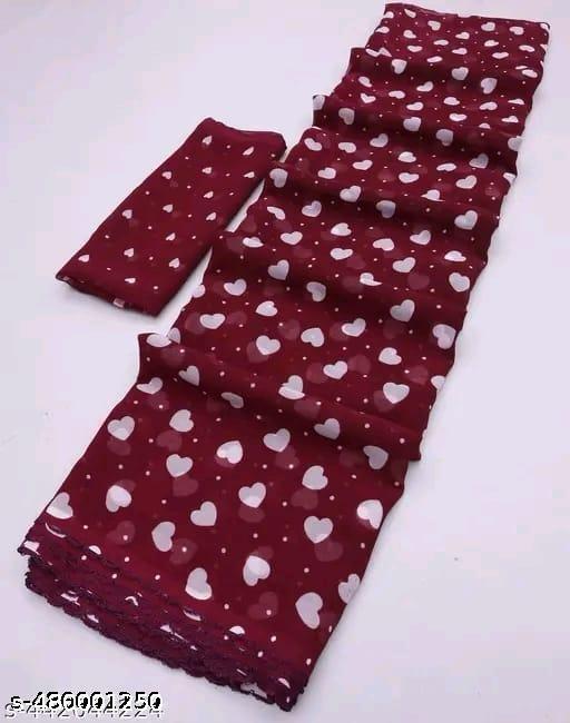 Georgette Printed Saree