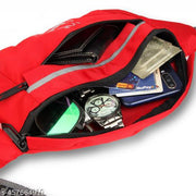 Men's Red Waist Bag | Men's Casual Waist Bag | Unisex Waist Bag | Waist Pouch for Hiking, Travel, Camping, Running, Sports Outdoors