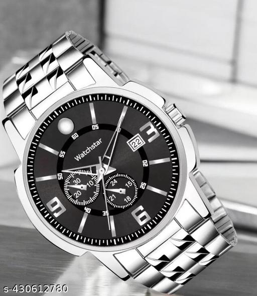 Date Function Stainless Steel Analog Watch for Men
