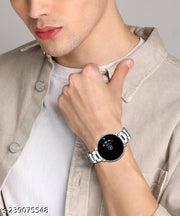 BLACK PAIDU Stainless Steel Men Analog Watch