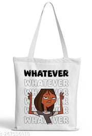 TrendoPrint Women & Girls Extra Spacious Cotton Multicolor Tote Bag-NTB115