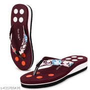 Pack of 2 - TWO SOFT Comfortable & Stylish Extra Soft Slippers/ Flip Flop for Women & Girls Combo of 2