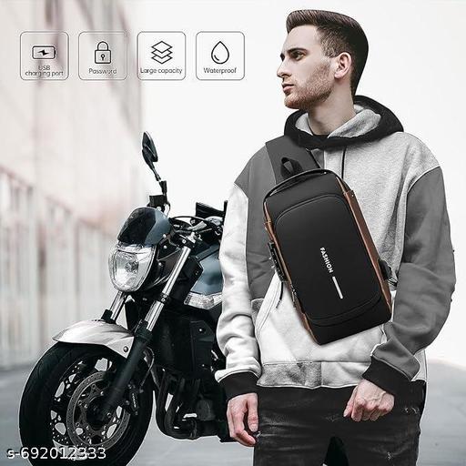 USB SLING WAIST BAG LATEST SOLID ZIPPER QUALITY 4 COMPARTMENT ZIPPER BAG CLASSY WAIST USB BAG GOOD LOOK TRENDING CROSS SLING BUSINESS CASH BAG WITH USB POWER PORT CONNECTION MULTICOLOURED WAIST BAG