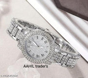 New shiny party look Cristal diamond premium quality analog watch for women and pretty girls