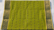 Raj Saree House Women's Bengali Pure Cotton Handloom Saree I Tant Saree I Bengali Saree  Daily  wear Tant   ( Lemon  // Without Blouse)