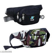 i-bag Combo Waist Bag Fanny Pack for Traveling Casual Running Hiking Cycling Sports Workout Money Pouch for Men and Women