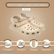 Bersache Extra Soft Classic Casual with  Regular wear with Ultra Soft & Flexibility Technology Sandal for Men's & Boy's-(Beige)-6135
