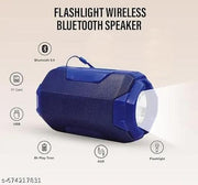 Portable Bluetooth Speaker with 1200mAh Battery | 8 Hours Backup | Wireless Speaker with Flashlight