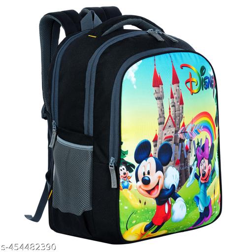 Myron 35L Mickey Mouse printed backpack 1st/2nd/3rd/4th & 5th Class Light Weight Beautiful for Boys & Girls Waterproof School Bag