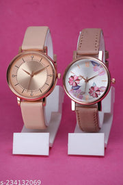 New Ethnic Flower Designer Leather Belt Analog Watches for Women Watches for Girls