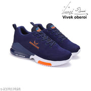 Bersache Lightweight Sports Shoes with High Quality Sole | Comfortable Outdoor, Casual, walking, Gym, Training, Trekking and Hiking Navy Blue Shoes for Men