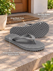 YUKI Unisex Accupressure Slippers for Men & Women – Rubber Flip Flops, Hawai Chappal for Home & Daily Use