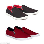 Pack of 2-2s combo shoes for men| black red-blue black- t blue combo shoes in color| comfortable and walking shoes for men