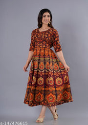 Women's Jaipuri Cotton Printed Kurti