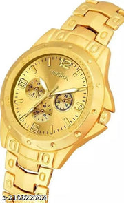 GO Gold Dial Watch For Men Gold  watches