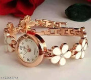 Women White Alloy Casual Analog Watches