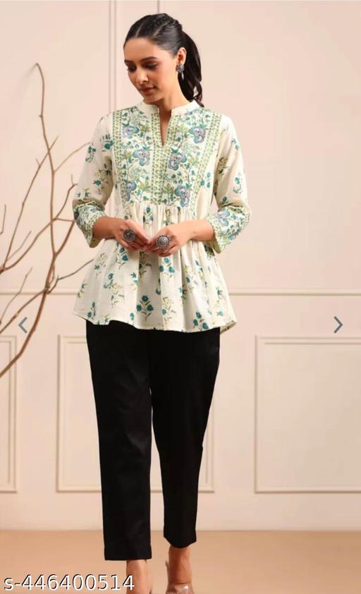 women's cotan printed kurtis
