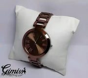 Attractive Colorful Metal Belt Analog Watches for Women