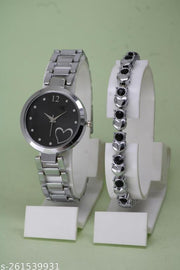 Buy 1 Get 1 Free-Most Selling Trending Metal Analog Watches for Women Ethnic Cosmic Bracelet for Girls Analog Watches