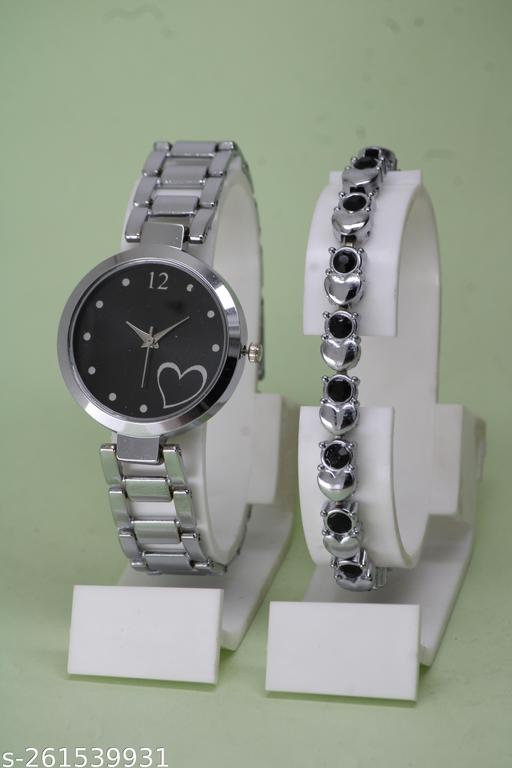 Buy 1 Get 1 Free-Most Selling Trending Metal Analog Watches for Women Ethnic Cosmic Bracelet for Girls Analog Watches