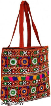 DNOTRO Rajasthani LOOKING Cotton Traditional Ethnic Rajasthani Jaipuri Embroidered Handbag/Sholder Bag/Hand Bags for Girls Women