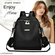 Anti Theft Backpack Schoolbag Fashion Multifunctional Travel Backpack(Black)