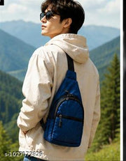 Premium Blue Crossbody Sling Bag for Men & Women