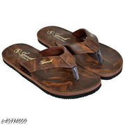 Rust Solid Thong Flip-flops For Men