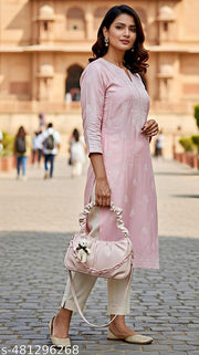 "Stylish Pink Handbag for Women with Chain Strap | Designer Ladies Purse | Shoulder Bag for Girls | Trendy Faux Leather Handbag for Office, Party, Daily Use | Spacious Fashion Accessories Bag"