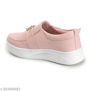 EVOLTAR women pearl buckle synthetic moccasin loafer | Elegant Ballerina Loafers for Women | Lightweight & Durable Moccasins with Premium Material | Great for Walking, Office & Casual Wear | Smart Casual Shoes for Women & Girls