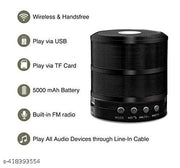 VA WORLD WS-887 Mini Bluetooth Speaker Mini Bluetooth Sound Box Wireless Portable Bluetooth Speaker TF-Card Supported (COLOUR ASSORTED)