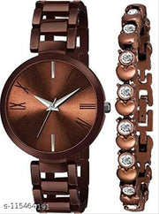 Watch and Bracelet Combo for Girls and Womens