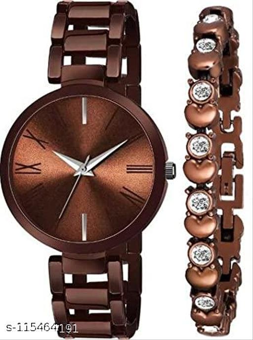 Watch and Bracelet Combo for Girls and Womens