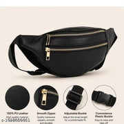 Black Waist Bag for Men & Women Travel  Waist bag Light weight Bag Daily use  Mobile phone Money cash Holder Festivals Waist Bag Adjustable Strap Chest bag Side Bag Waist Cross body Bag ETC.