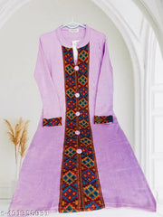 Woolen Kurti with Kullu Patti Patch