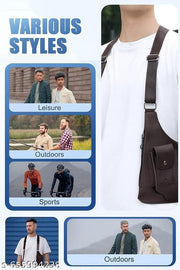 SALE PRICE LIVE!!Tactical Crossbody Shoulder Holster Bag Unisex Chest Harness Sling Bag easy Adjustable Crossbody bag vintage look for india (Black)