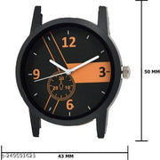 Stylish Men Glamour Brown Leather Analog Latest Watches gifted Man combo set