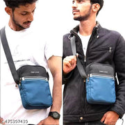 trendy black tile sling bags for Men and Sling Cross Body Travel bag for women shoulder said bag