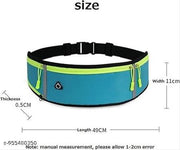 Running Waist Belt for Women & Men | Sweat and Rainproof Phone Holder with & 3 Pockets Headphone Hole | Waist Bag for All Kind of Phone-Sports, Yoga, Workout & Outdoor Activities- Black