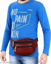 Latest Men Women Leather Waist Pack Travel Bags For Money|Belt|Cards |Mobile| Documents| Kit|Books and Bills Dairy Pouch Cross Side Bag For Men Women .With Belt Stylish Small Luggage Accessories Beg, fanny Hiking Camping pouch
