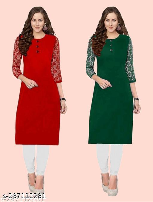 Polyster/Crepe fabric-Kurti For Women, Kurta For Women, Kurta, Women's Kurta, Casual Kurta For Women, Kurta For Women Latest Design, Office Wear Kurta For Women, Kurti, Kurti For Girls, Regular Wear Kurti For Women, Kurti On Lowest Price