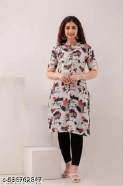Straight cotton kurti for women