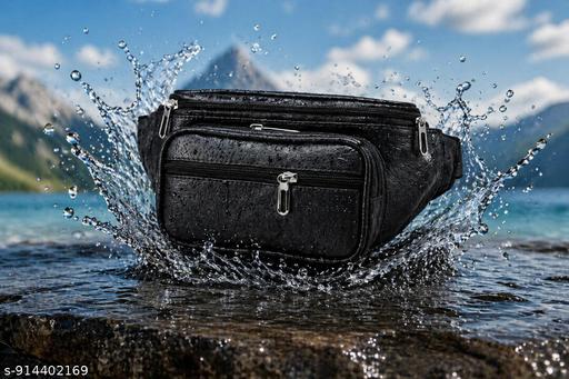 Latest Men Women Leather Waist Pack Travel Bags For Moneyy| Belt| Cards |Mobile| Documents| Kit| Books and Bills Dairy Pouch Cross Side Bag For Men Women .With Belt Stylish Small Luggage Accessories Bag I Waist Bags I Fanny pack.