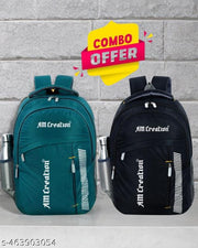 Combo of 2 casual Boys Girls Office School College Backpack Bag