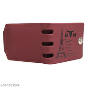 BM - Stylish Men's Brown Two Fold Wallet.