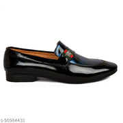 DESTA Men's Black Comfortable & Stylish Synthetic Slip on Formal Shoe